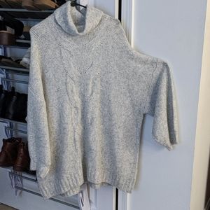 Aerie mock neck oversized knit sweater